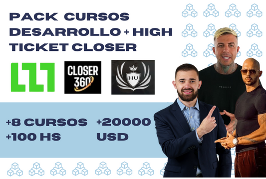 Pack Cursos Desarrollo personal + Closer de ventas